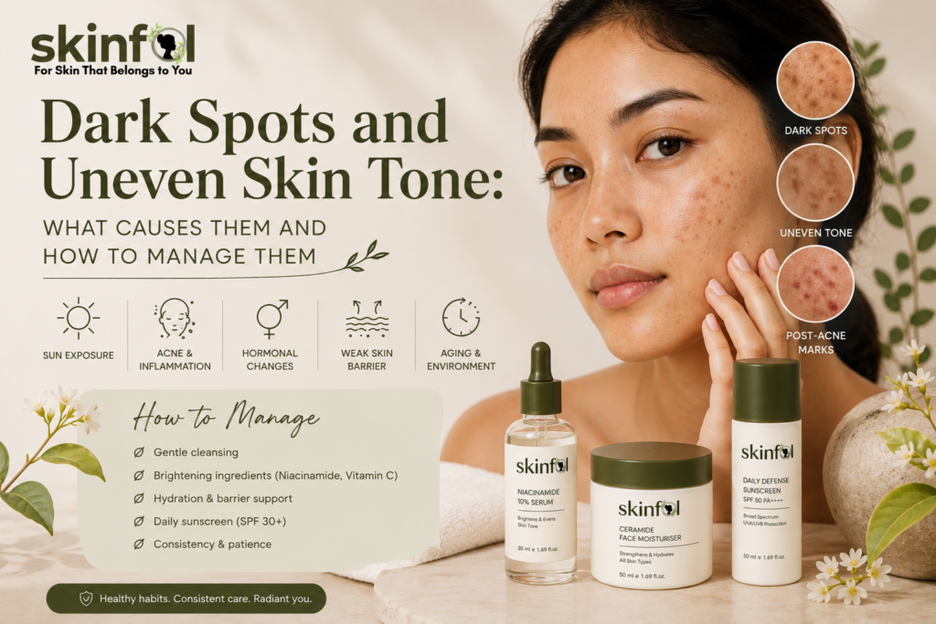 Dark Spots and Uneven Skin Tone: What Causes Them and How to Manage Them